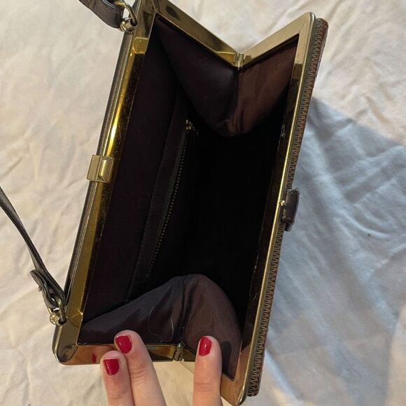 Gorgeous Vintage Patchwork Leather Snakeskin Handbag - Picture 3 of 5